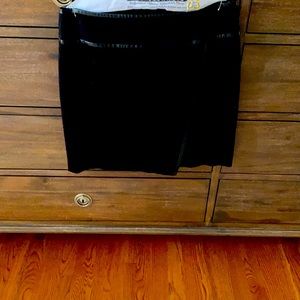 WHBM Skirt Faux Leather Piping